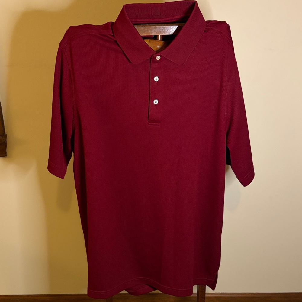 Ping Men's Polo Shirt - Deep Burgundy